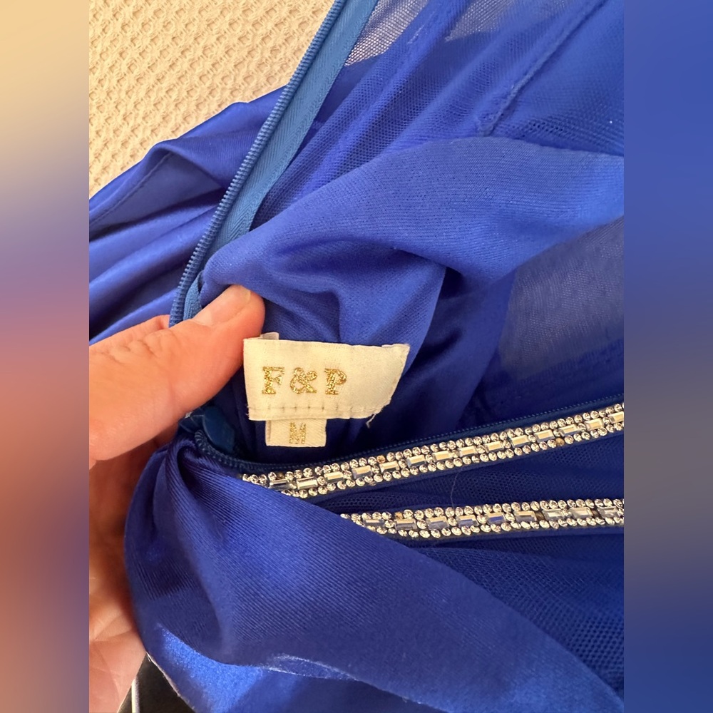 ROYAL BLUE CUSTOM DRESS - Picture 6 of 6
